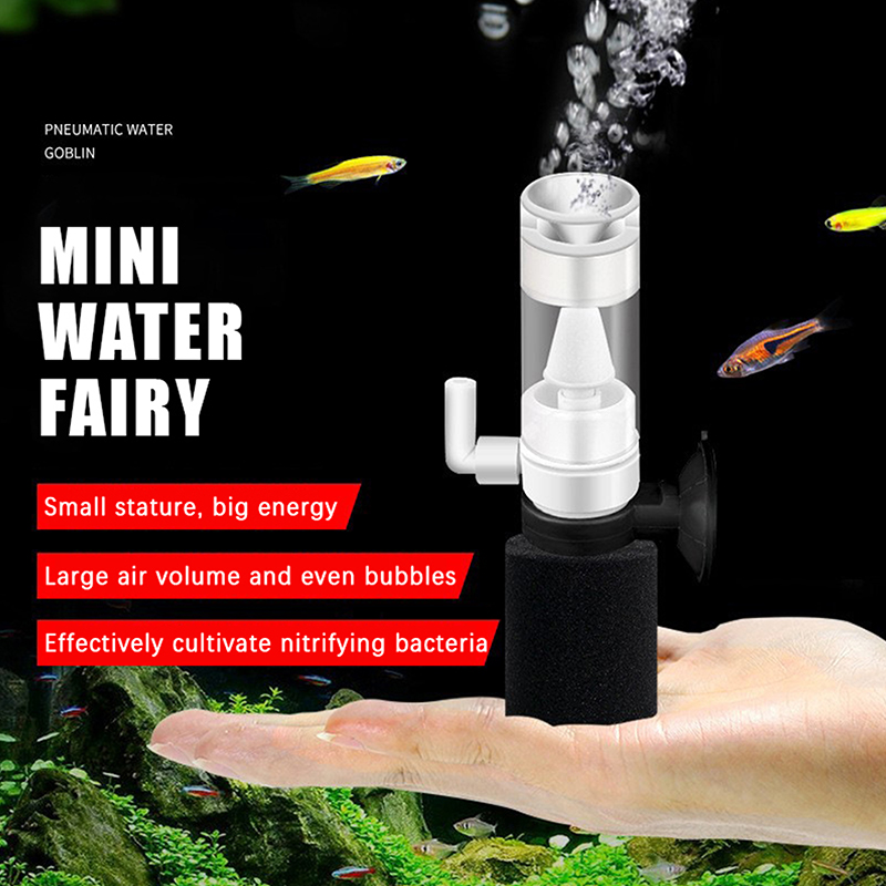 Aquarium Fish Betta - ฟิลเตอร์ฟองน้ำสำหรับตู้ปลาแบบใช้ลม พร้อมระบบทำงานเงียบพิเศษและประสิทธิภาพสูง เหมาะสำหรับตู้ปลาขนาดเล็ก เช่น ปลากัด ปลากะพง