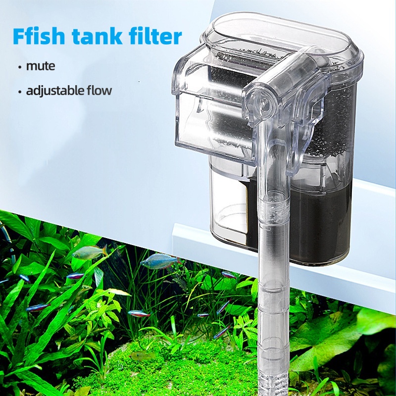 Aquarium Fish Tank Cleaner - เครื่องกรองน้ำแบบแขวนขนาดเล็กสำหรับตู้ปลา 2.5W 250H/L เหมาะสำหรับตู้ปลาขนาดไม่เกิน 30 ซม.