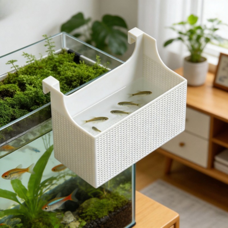 Aquarium Fish Betta - กล่องแยกปลาสำหรับเพาะพันธุ์ 1 ชิ้น กล่องตาข่ายแยกลูกปลา กุ้ง สำหรับกัปปี้