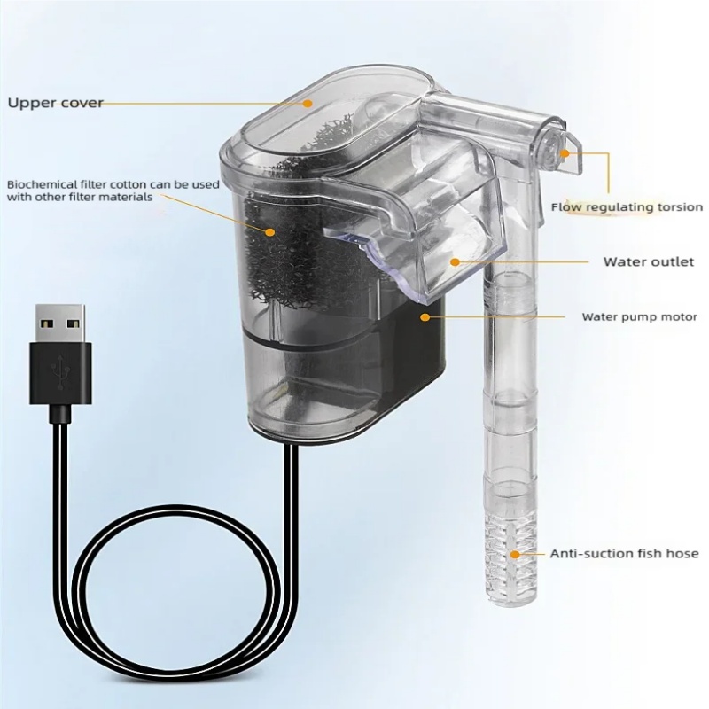 เครื่องกรองน้ำแบบแขวนขนาดเล็กส - Aquarium Fish Tank Cleaner บทวิจารณ์และราคา