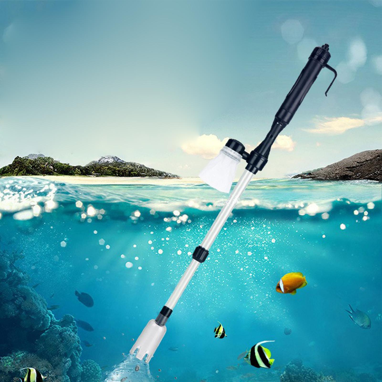 เครื่องดูดฝุ่นกรวดตู้ปลาแบบปรั - Aquarium Fish Tank Cleaner บทวิจารณ์และราคา