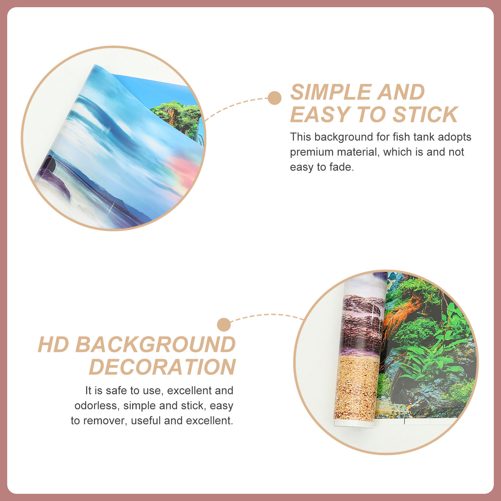 สติ๊กเกอร์ตกแต่งตู้ปลา 3D HD แ - Aquarium Fish Poster บทวิจารณ์และราคา