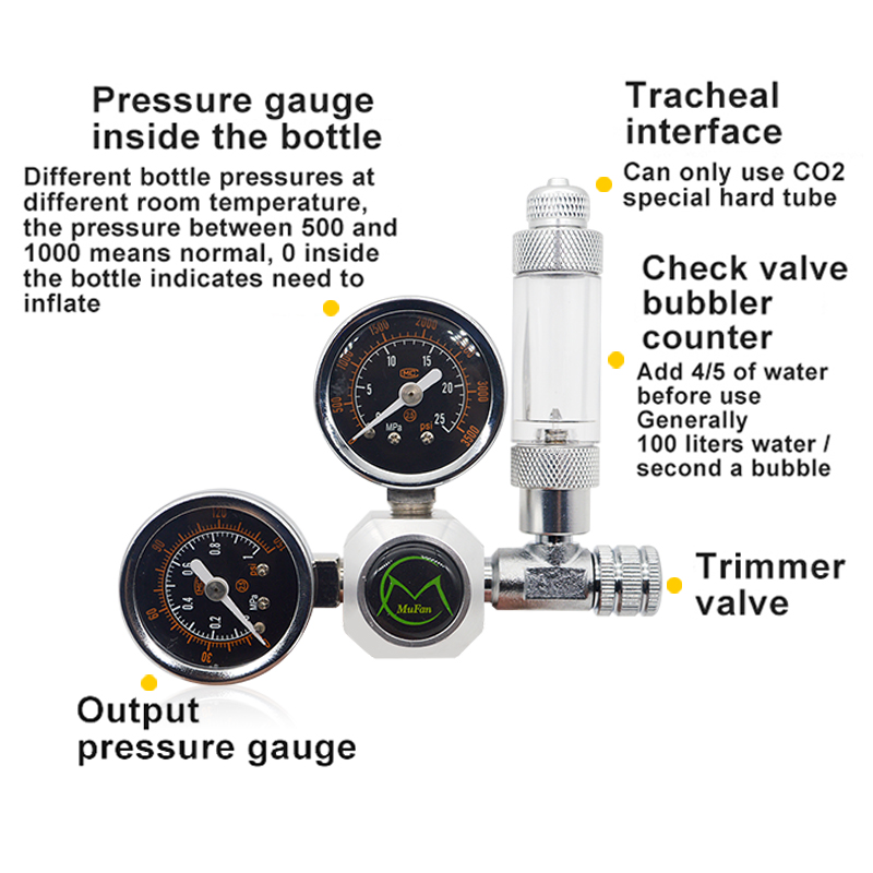Aquarium CO2 Regulator Magneti - Aquarium Fish Quarantine บทวิจารณ์และราคา