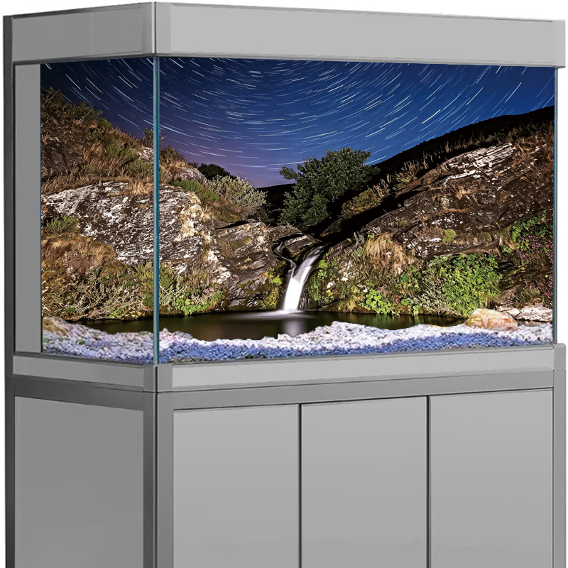 สติกเกอร์พื้นหลังตู้ปลา 3D ลาย - Aquarium Fish Poster บทวิจารณ์และราคา