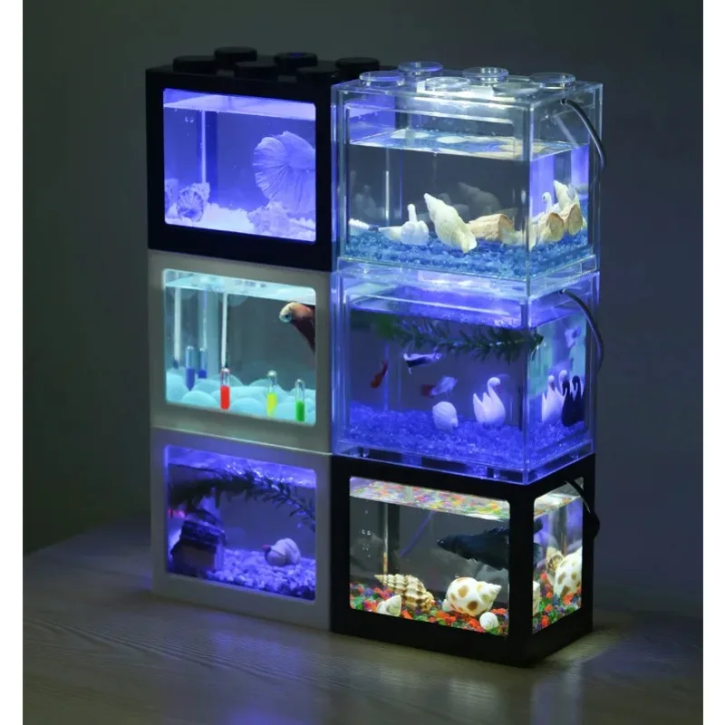 1L USB LED Desktop Mini Aquari - Aquarium Fish Betta บทวิจารณ์และราคา