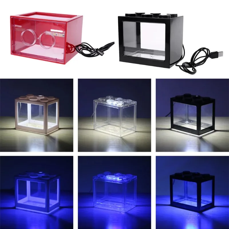 1L USB LED Desktop Mini Aquari - Aquarium Fish Betta บทวิจารณ์และราคา