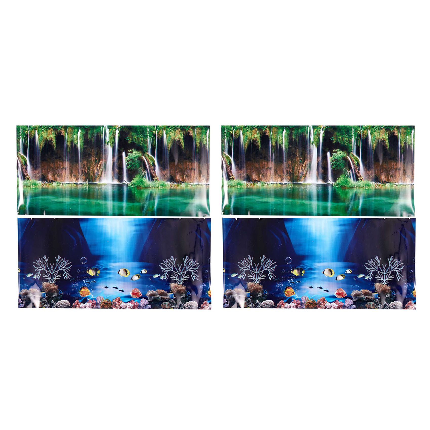 2X ฉากหลังทะเลสีฟ้าสดใส โปสเตอ - Aquarium Fish Poster บทวิจารณ์และราคา